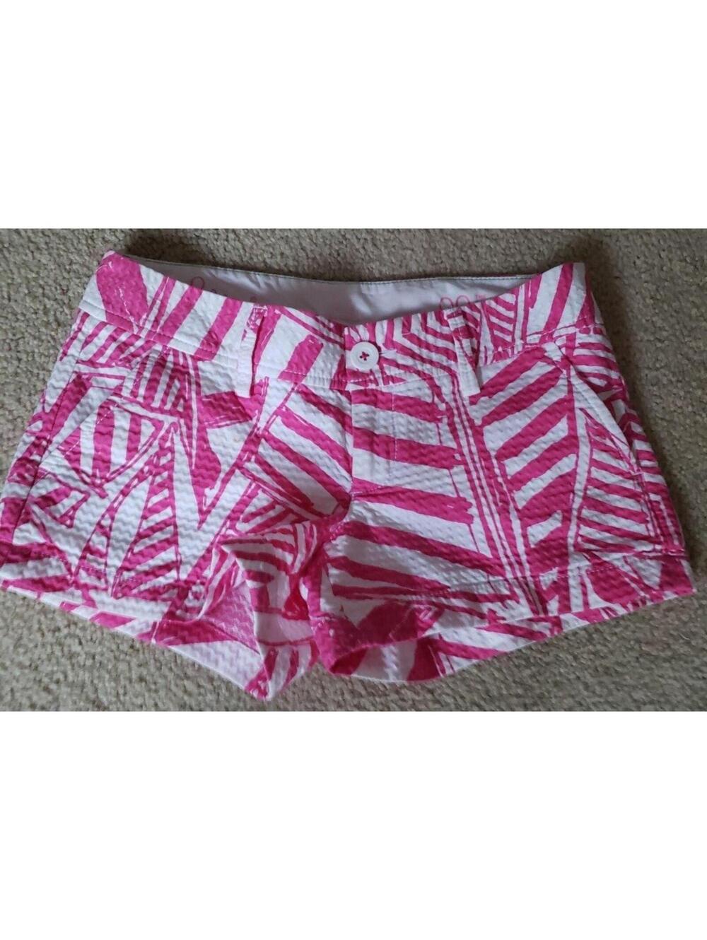 Lilly Pulitzer women's pink white shorts